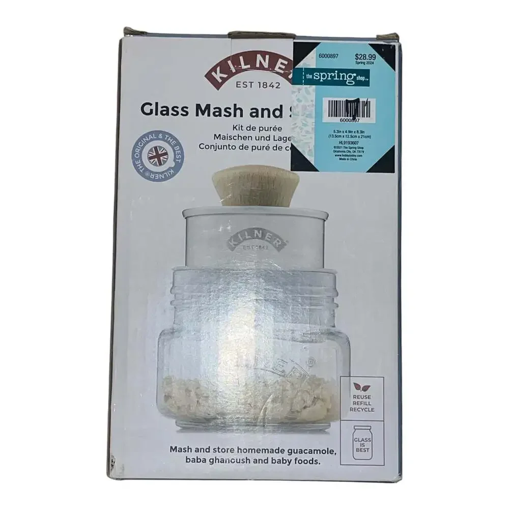 Kilner Create & Make Glass Mash and Store Set (0.5 Litre/17 US fl oz)